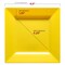 Smarty Had A Party 6.5" Yellow Square Plastic Cake Plates (120 Plates), 120PK 6806-CASE - alternate 4