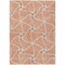 Homeroots 3' X 5' Salmon And Ivory Geometric Washable Indoor Outdoor Area Rug 612899 - alternate 3