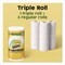 Bounty Essentials Select-A-Size Kitchen Roll Paper Towels, 2-Ply, 5.9 x 11, White, 162 Sheets/Roll, 12PK 80811697 - alternate 2