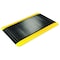 Wearwell Mat, Black w/Yellow, 9/16" x 3ft. x 5ft. 415.916X3X5BYL - alternate 2