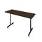 Regency Kobe T-Base Training Seminar Table, 66 in W, 24 in L, Neo Walnut MKTRCT6624NW - alternate 1