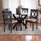 Baxton Studio Rita Modern Sand Dark Brown Finished Wood 5-Piece Dining Set 250-9399-10902-ZORO - alternate 5