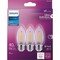 Signify Ultra Definition 40W Equivalent Daylight B11 Medium LED Decorative Light Bulb, 3PK 588566 - alternate 4