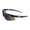 Bouton Optical Semi-Rimless Safety Glasses with Black Frame, Blue Mirror Lens and Anti-Scratch Coating 250-AN-10115 - alternate 3