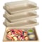 Ecoquality 0.8L Compostable Natural Sugarcane Bagasse With Lid Small Take Out Sushi Tray, 100PK EQ08LSUSHIWL-100 - alternate 1