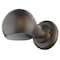 Homeroots Antique Bronze Rounded Wall Sconce 398474 - alternate 1