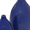 Homeroots Set of Two Cobalt Ceramic Round Table Vases, 2PK 384166 - alternate 3