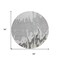 Homeroots 8' Gray And Silver Round Abstract Washable Indoor Outdoor Area Rug 613628 - alternate 2