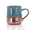 Gibson Home Copper Tonal 4 Piece 18 Ounce Round Stoneware Mug Set in Assorted Colors 126937.01 - alternate 4