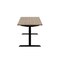 Homeroots 48" Wood Brown and Black Writing Desk 524934 - alternate 2
