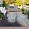 Homeroots 9' X 12' Ivory And Charcoal Animal Print Washable Indoor Outdoor Area Rug 630973 - alternate 3