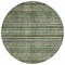 Homeroots 8' Olive Green Gray And Fern Green Round Southwestern Washable Indoor Outdoor Area Rug 615970 - alternate 2