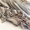 Homeroots 39" X 71" Gray Cotton Plain Weave Striped Turkish Towel Throw Blanket with Tassels 521287 - alternate 4