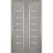 Sartodoors Sliding Closet Bi-fold Doors Solid Core Modern Interior QUADRO4088BF-SSS-56 x 84 (2* 28x84) - alternate 1