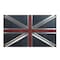 Homeroots 64" Silver Navy Blue And Red Union Jack Aviator Coffee Table 572289 - alternate 4