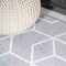 Jonathan Y Tumbling Blocks Modern Geometric Light Gray/White 2 ft. x 8 ft. Runner Rug SEU101G-28 - alternate 3