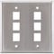 Hubbell Premise Wiring Wall Plate, 6 Port SSF206 - alternate 1