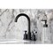 Kingston Brass Widespread Bathroom Faucet with Brass Pop-Up, Matte Black FSC8920KPS - alternate 2