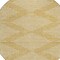 Homeroots 8' Gold And Ivory Round Geometric Washable Indoor Outdoor Area Rug 598570 - alternate 3
