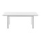 Homeroots 79" White Solid Wood Butterfly Leaf Extending Dining Table 518763 - alternate 4