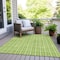 Homeroots 9' X 12' Lime Green And Ivory Striped Washable Indoor Outdoor Area Rug 595881 - alternate 6