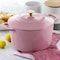 Martha Stewart Gatwick 7 Quart Enameled Cast Iron Dutch Oven with Lid in Pink 97287.02R - alternate 4