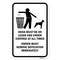 Signmission Dogs Must Be On Leash And Under Control, Heavy-Gauge Aluminum, 18" x 24", A-1824-25247 A-1824-25247 - alternate 2