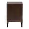 Baxton Studio Nikolai Mid-Century Beige Fabric and Wenge Brown Wood 2-Drawer Nightstand 255-14055-ZORO - alternate 2