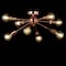 Jonathan Y Copper 30.5" 8-Light Sputnik Metal LED Flush-Mount, Copper JYL7459A - alternate 7