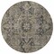 Homeroots 8' Taupe Round Oriental Washable Indoor Outdoor Area Rug 563795 - alternate 3