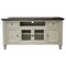 Homeroots 70" Ivory Solid Wood Enclosed Storage Distressed TV Stand 528713 - alternate 1