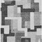 Homeroots 3' X 5' Silver Ivory And Charcoal Geometric Washable Indoor Outdoor Area Rug 613241 - alternate 2
