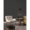 A-Street Prints Presley Black Tessellation Wallpaper 4141-27133 - alternate 3