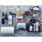 Triton Products 30 pc LocHook Assortment & Hanging Bin System W/ (2) 18" W x 36" H Gray Steel Square Hole Pegboards LB18-GKit - alternate 4