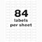 Avery Durable White Asset Tag Labels, La, PK672, Film, 9.44 in W, 1/2" x 1" Dia., White, Rectangle, 672 PK 61527 - alternate 2