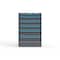 Strong Hold 6 drawer cabinet - (1x 3ft, 3x 5ft, 2x 7ft) - Blue accents - Electronic Lock S3044-PPRAS-0601FS - alternate 1