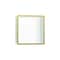 Hansgrohe XtraStoris Individual Wall Niche Matte White with Design Frame 12"x 12"x 4" in Polished Gold Optic 56099990 - alternate 1