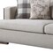 Homeroots 92" Beige Fabric Sofa And Toss Pillows With Brown Legs 491003 - alternate 2