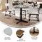 Flash Furniture 36" Round Tabletop, Seamless Surface Technology, Gray Faux Concrete, 30x30 Black Table Height X-Base ST-RD36-CMGY-T3030-GG - alternate 5