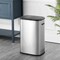 Happimess Tammi Kitchen 14.5-Gallon Slim Metal Push Button Trash Can, Platinum Silver HPM1017A - alternate 2