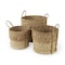 Homeroots Set of Three Brown Wicker Basket, 3PK 392157 - alternate 1