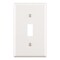 Leviton Wallplate, 4-1/2 in L, 2-3/4 in W, 1 -Gang, Thermoset, White, Smooth, 10PK M24-88001-WMP - alternate 3