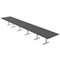 Skutchi Designs 22ft Rectangular Conference Table With Power | Harmony Series | 22 Person Meeting Room Table HAR-REC-48x264-T-WA7949-NA - alternate 1