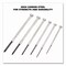 Great Neck Precision Screwdriver Set, Six-Piece, Phillips/Slotted, Assorted Lengths, Polished Steel Handles GP6C - alternate 6