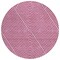 Homeroots 8' Blush And Ivory Round Geometric Washable Indoor Outdoor Area Rug 612114 - alternate 3