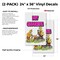 Signmission Pet Grooming, Vinyl Decals Only 24 Inch x 36 Inch, Vinyl Decal, 2PK DSB-2436-2PACK-Pet Grooming - alternate 2