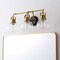 Jonathan Y Shirley 24" 3-light Farmhouse Industrial Metal LED Vanity Light w/Seeded Glass Globe Shades, Brass Go JYL7405B - alternate 5