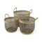 Homeroots Set of Three Light Brown Wicker Basket, 3PK 392169 - alternate 1