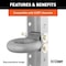 Curt Lunette Ring, Channel Style, Steel, Raw, For: No 48610 or No 48650 Pintle Hitch 48660 - alternate 3