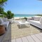 Homeroots 3' X 5' Tan Ivory And Green Abstract Washable Indoor Outdoor Area Rug 600564 - alternate 4